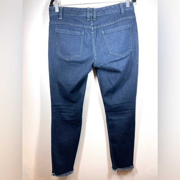 FREE PEOPLE Jeans Women’s Size 29 High-Rise Frayed Hem Busted‎ Knee Skinny - Picture 10 of 13
